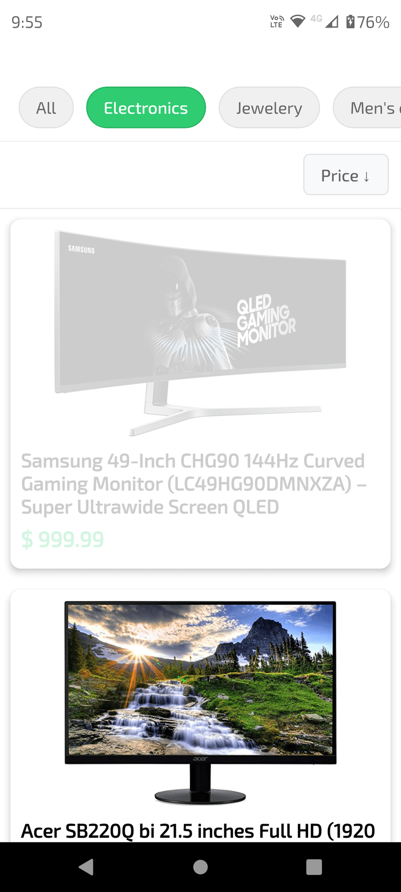 Products List screenshot 3